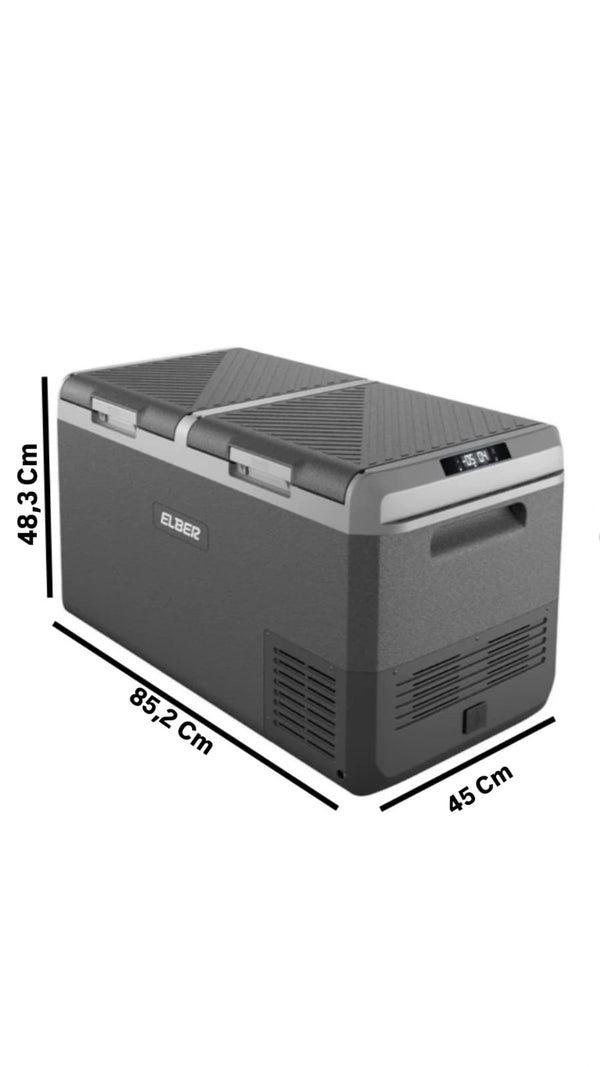 Geladeira Portátil Day2Day 75 Litros Dual Zone Dark 12V/24V 110V/220V