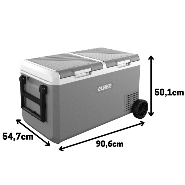 Geladeira Interna Day2Day 75 Litros 12V/24V - Com Rodas