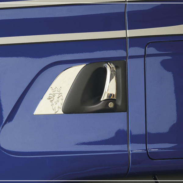 Capa Cromada para Acabamento de Maçaneta para Caminhão Scania Serie4 e Serie5 Cabine P G R