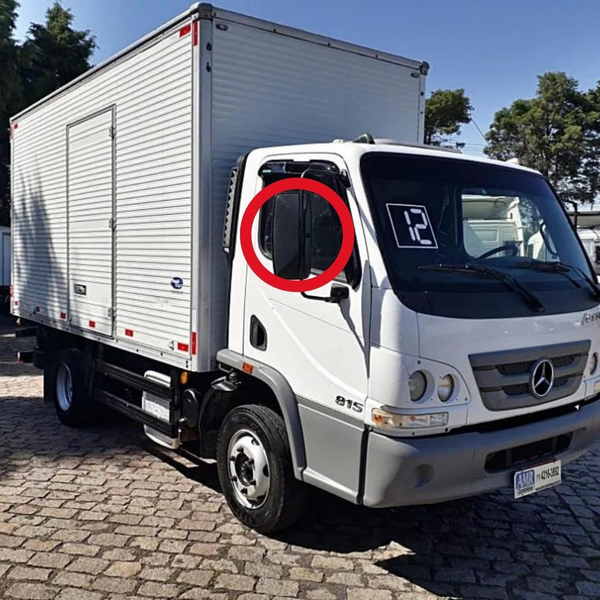 Vidro do Espelho Retrovisor Mercedes-Benz Accelo II - até 2019 - Econômico