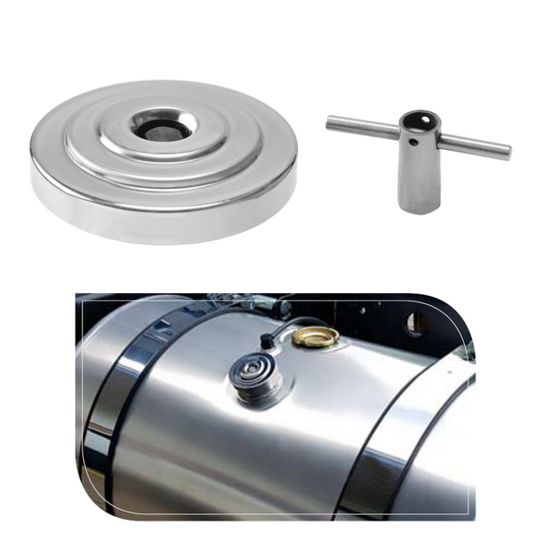 Tampa Antivazamento Inox Tanque Combustível Scania T R 112 113 MB 1618 Volvo NL
