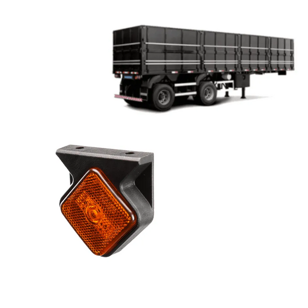 Lanterna Lateral Carreta Guerra de Led - Bivolt Com Suporte