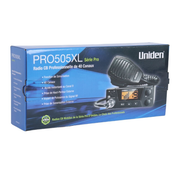 Radio PX Uniden PRO-505XL Series PRO 40 Canais