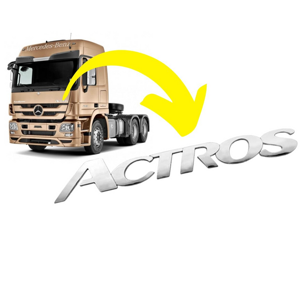 Letreiro Frontal Mercedes-Benz Actros 2013 até 2019 Actros Megaspace