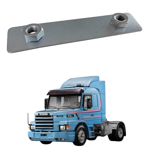 Chapa com Porca (Fixação) Para-lama Tração - Scania Série 3 T/R