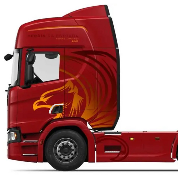 Acabamento de Maçaneta em Inox para Caminhão Scania 2019 a 2021 Modelo 2