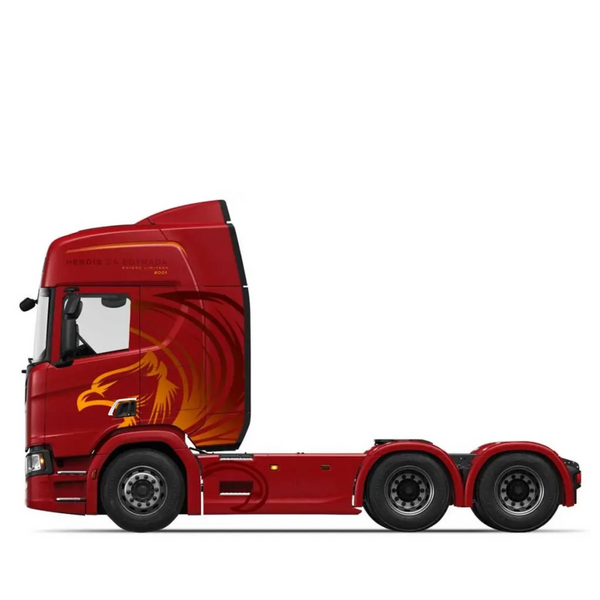 Acabamento de Maçaneta em Inox para Caminhão Scania 2019 a 2021 Modelo 2