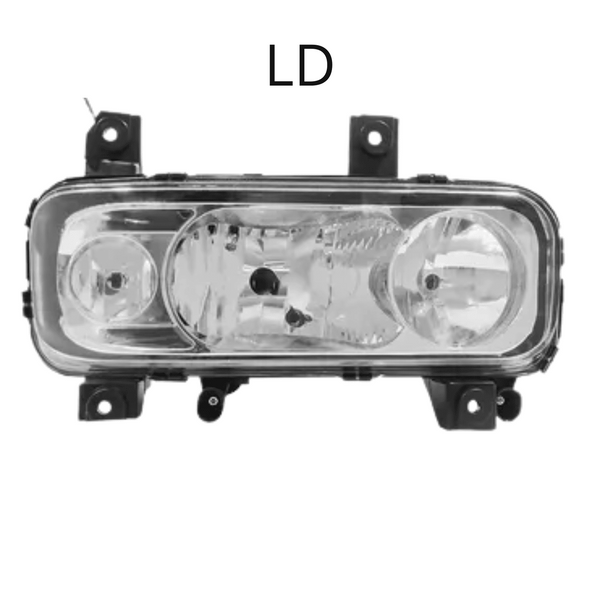 Farol Principal Mercedes-Benz Atego (2004 a 2013) - Lente Lisa - Orgus