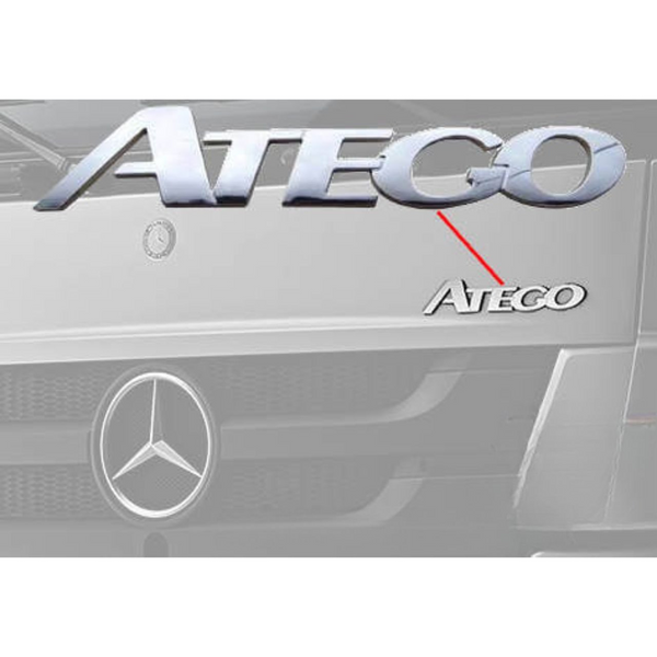Letreiro Frontal Mercedes-Benz Atego Cabine Simples Cabine Leito Traçado