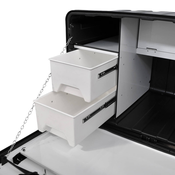 Caixa Mantimentos LED Mesa Gavetas 1,13m Caminhão