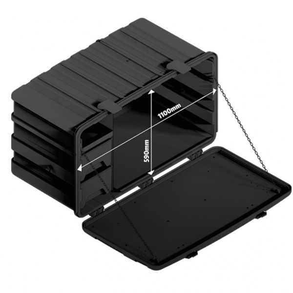Caixa de Ferramentas 1,10m- com tampa interna Inox