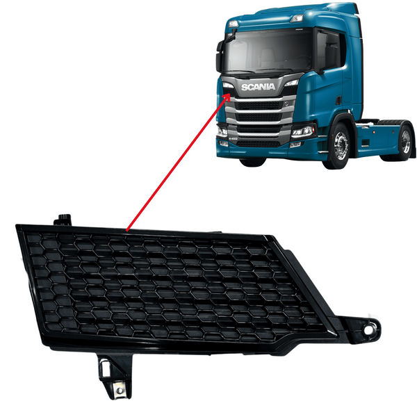 Tela Superior da Grade para Farol Scania NTG P/G (após 2019)