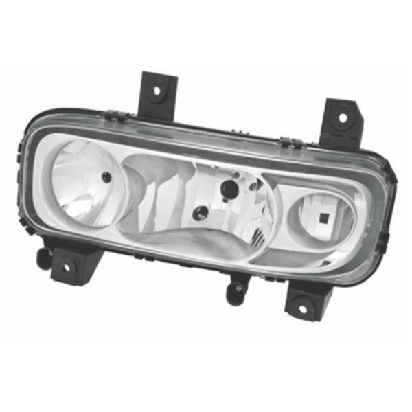 Farol Principal Mercedes-Benz Atego (2004 a 2013) - Lente Lisa - Orgus