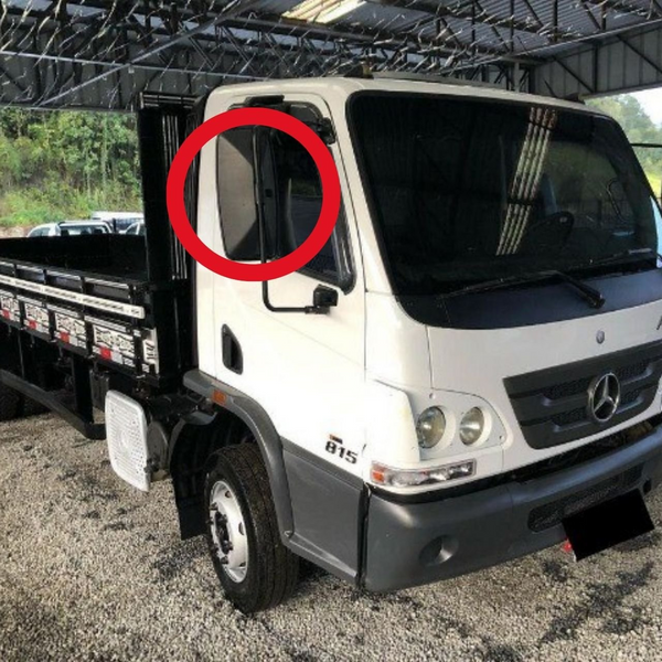 Vidro do Espelho Retrovisor Mercedes-Benz Accelo II - até 2019 - Econômico