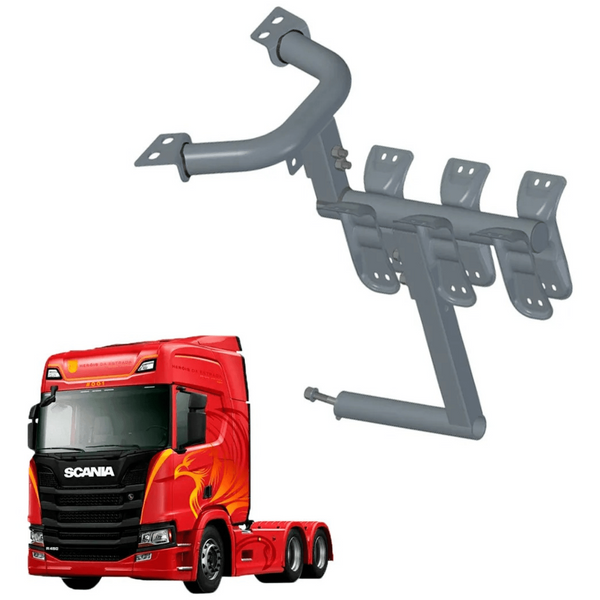 Suporte do Para-lama compatível com Scania NTG (Suspensão Mola / Traçado / Completo)