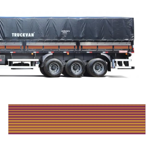 Faixa Adesivo para Carreta do Scania 112 - 4 Eixos