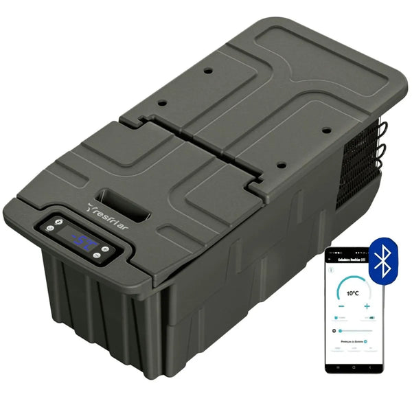 Geladeira Interna Gaveta 22 Litros 12v 24v Scania NTG Cabine R Resfriar App Bluetooth