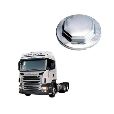 Tampa Do Cubo Dianteiro Grifo Scania Com Rosca