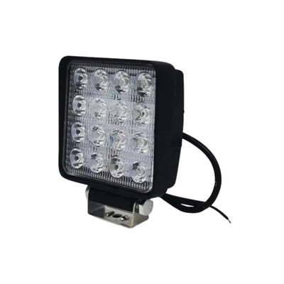 Farolete Quadrado Worklight Bivolt 16 Leds 48 Watts