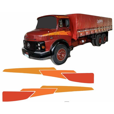 Adesivo Mercedes-Benz 1113 1518 1313 (Modelo Laranja)