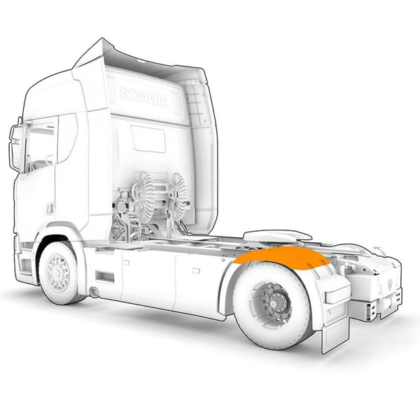 Centro Paralama Scania NTG Nova geração + Presilhas