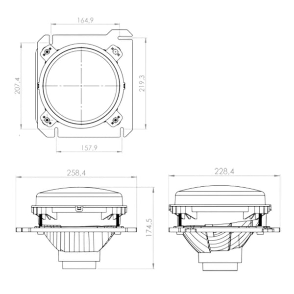 Farol Principal com Foco Simples Volkswagen Constellation