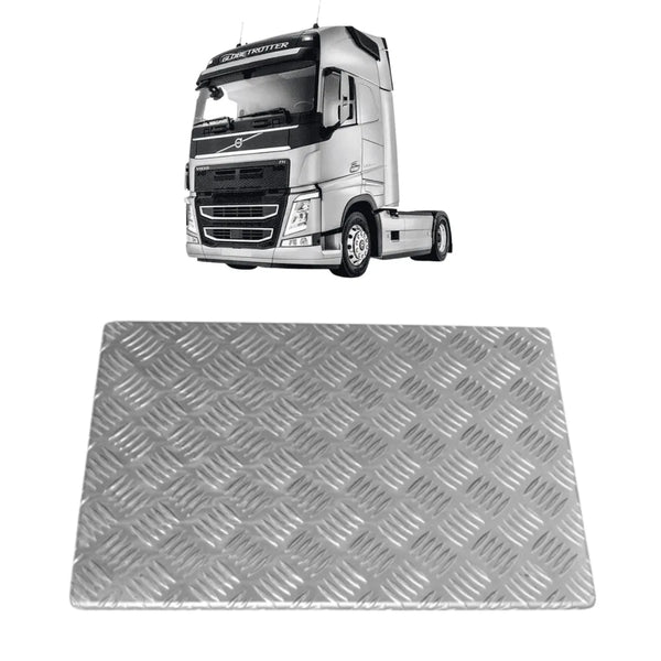 Protetor de Alumínio de Tampa de Bateria Volvo FH FM NH até 2014