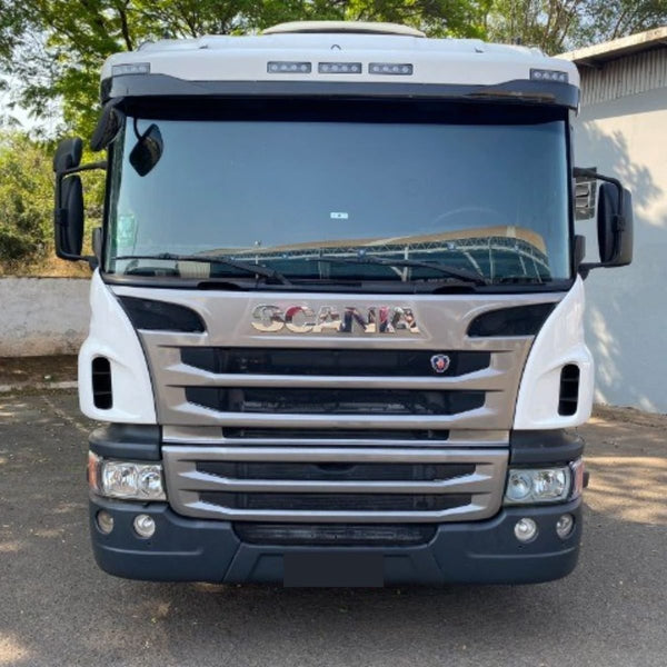 Acabamento da Grade Frontal em Inox para Caminhão Scania Cabine P 2013 a 2018