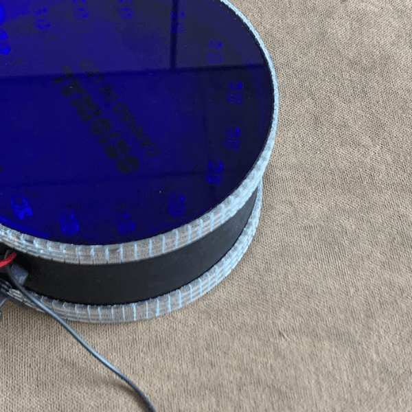 Canhão Led enfeite Azul Grande 12 Volts
