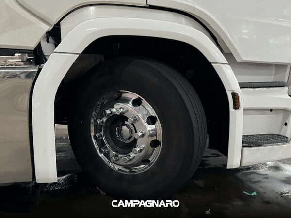Roda de caminhão em Alumínio XBRI 22,5X8,25 10X335 mm forjada e polida