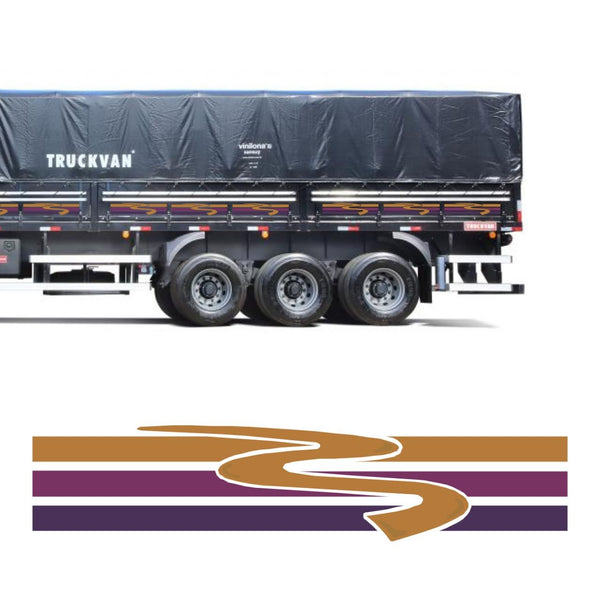 Faixa Adesivo para Carreta do Scania 98 S4 Série 4 - Gota