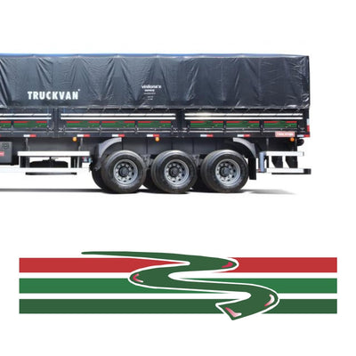 Faixa Adesivo para Carreta do Scania 98 S4 Série 4 - Gota