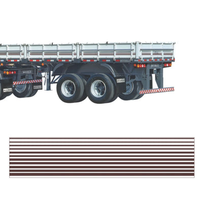 Faixa Adesivo para Carreta do Scania 112 Marrom