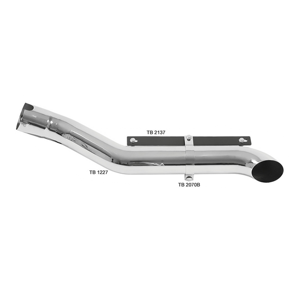 Kit Escapamento Cromado Iveco Hi-Way (Para Catalisador Redondo)