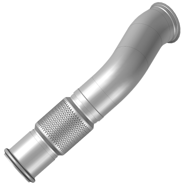 Tubo Saída Motor 5'' Flexível com Malha em Inox Volvo FH 2012/2018 Euro 5