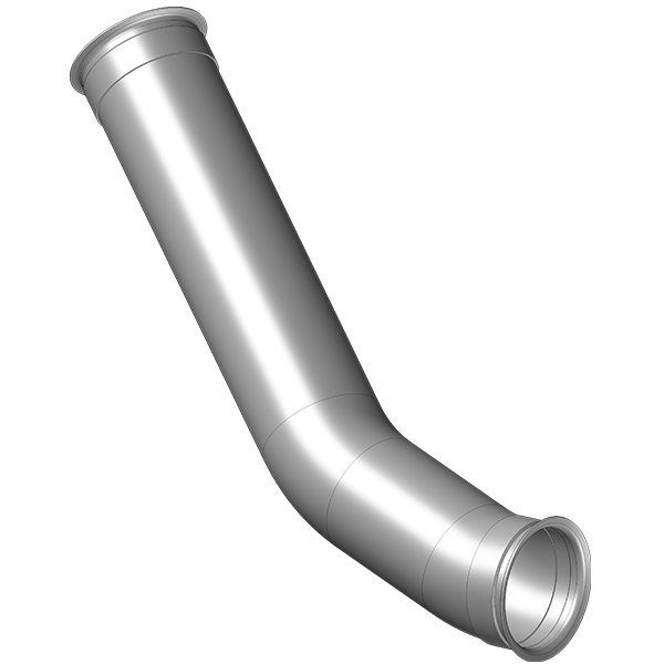 Tubo Saída Motor 3 1/2" Volkswagen Constellation 19.330/19.360/25.330/25.360 2012/2022 Euro 5