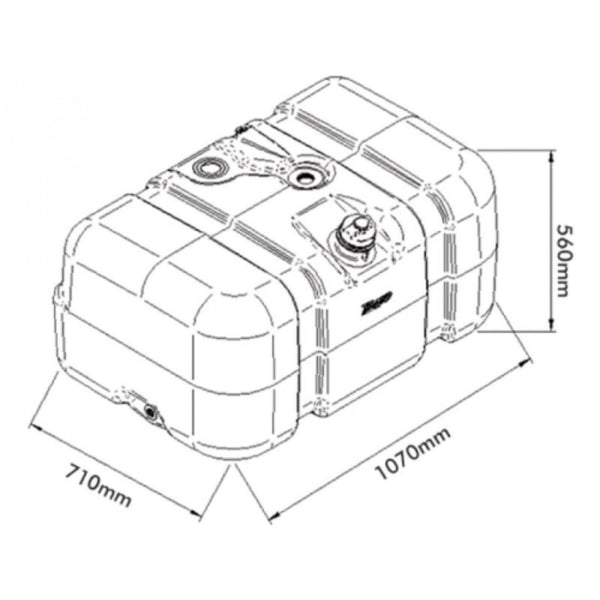 Tanque Plástico Compatível com Ford Cargo Pesado (Todos os Modelos)