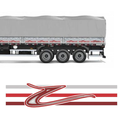 Faixa Adesivo para Carreta do Volvo Globetrotter 2000