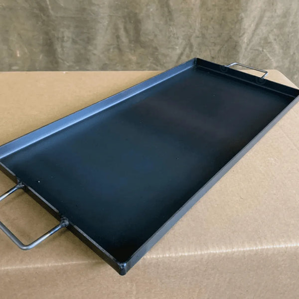 Chapa de ferro para fogareiro simples retangular
