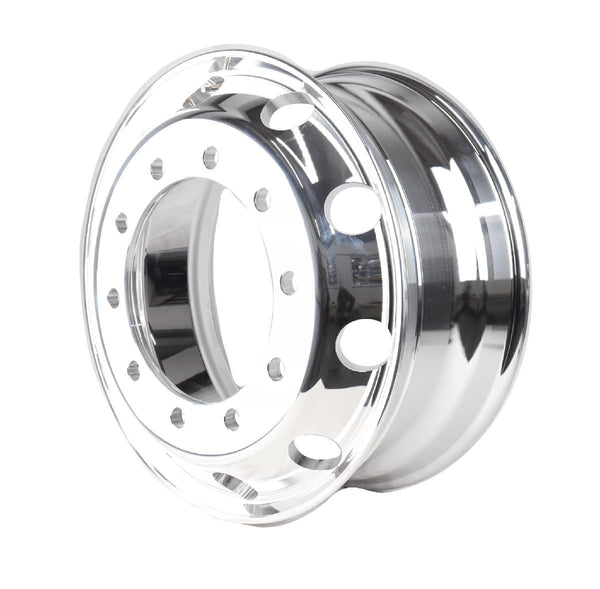 Roda de caminhão em Alumínio XBRI 22,5X8,25 10X335 mm forjada e polida