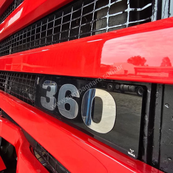 Emblema de Potência Inox Espelhado Scania