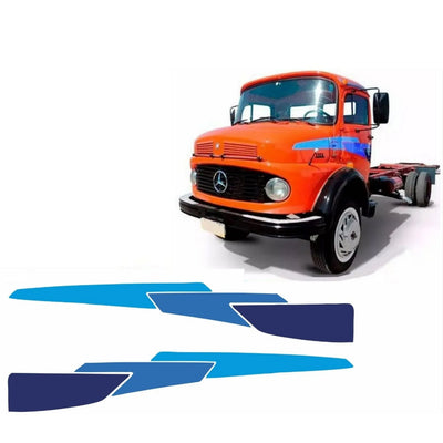 Adesivo Mercedes-Benz 1113 1518 1313 (Modelo Azul)