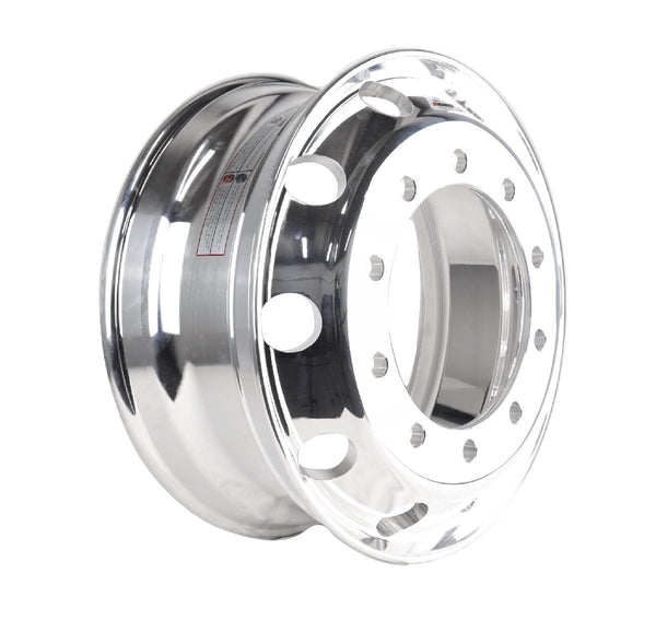 Roda de caminhão em Alumínio XBRI 22,5X8,25 10X335 mm forjada e polida