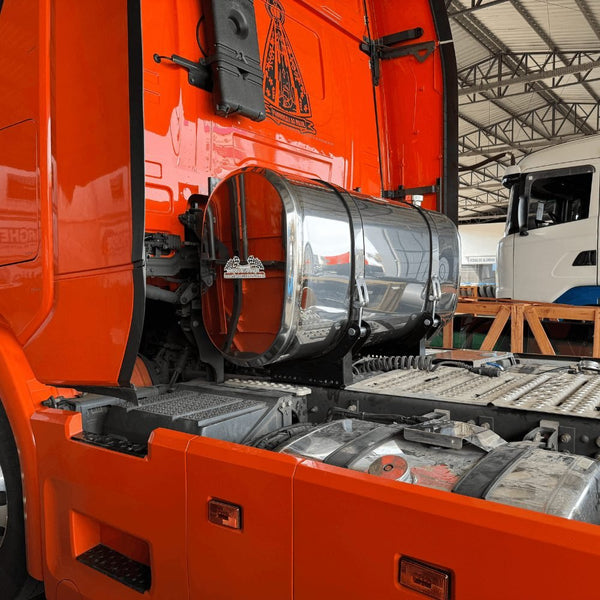 Tanque de Combustível Auxiliar de Inox 450 Litros Oval - Completo