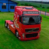 Carenagem Side Skirt Lateral Volvo FH 2005 até 2014 Entre Eixo 3700 - Fibroplast