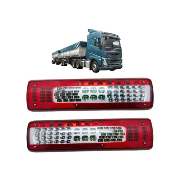 Par Lanterna Sinaleira Traseira Led Para Caminhões Volvo FH 2021 até 2024