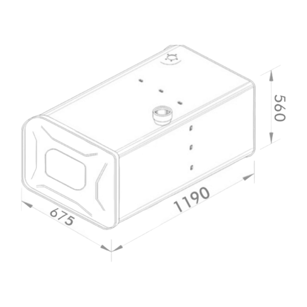 Tanque de Combustível Inox 397 Litros Scania T R 113 143 (Lado Direito)