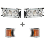 Kit de Faróis Scania S4 + Pisca (Sem Conectores)