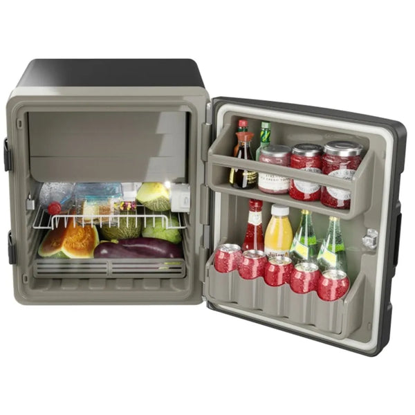 Geladeira Caminhão Externa Resfriar 75 litros Digital 12v 24v + 2 Suportes de Fixação para chassis