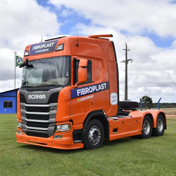Carenagem Side Skirt Lateral Scania NTG Entre eixo 3550 mm Escapamento Central - Fibroplast